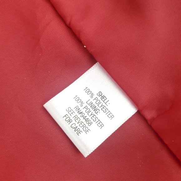 Croft & Barrow Red Double Breasted Pockets Long Sleeve Hooded Coat Size … - Picture 10 of 13